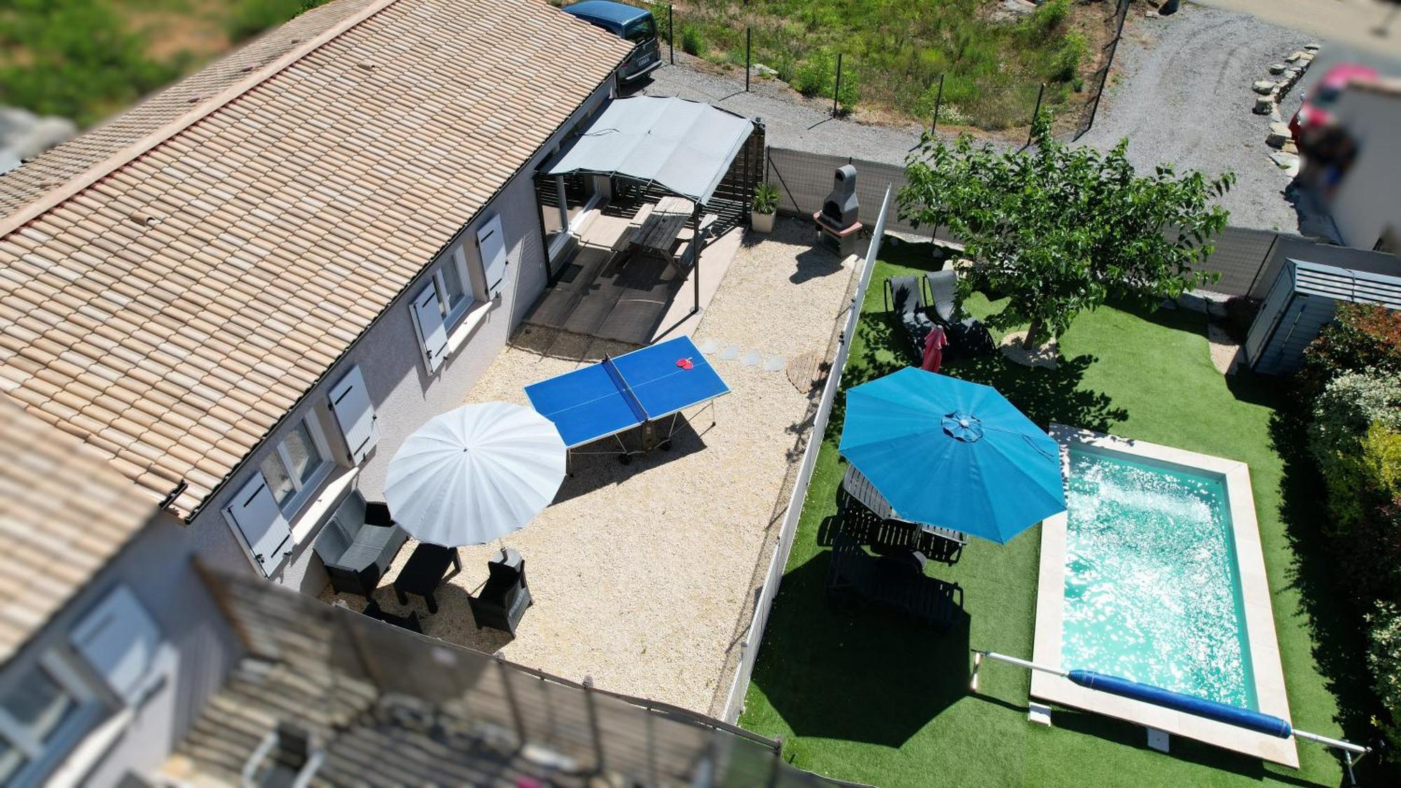 En Ardeche, Gite L'Odyssee Climatise Avec Sa Piscine Privee Et Chauffee Joyeuse Εξωτερικό φωτογραφία